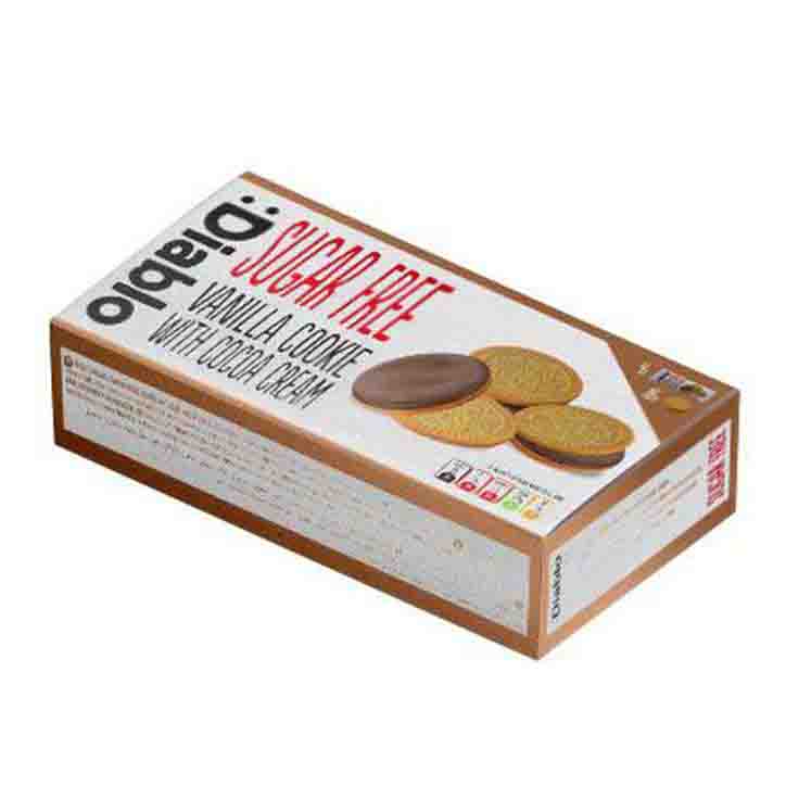 Diablo Sugar Free Vanilla Sandwitch Cookies With Cocoa 176G